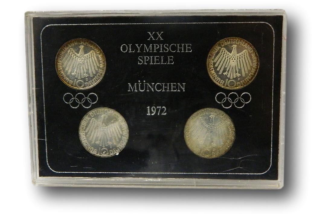 1972 - ALEMANIA - SET 4 MONEDAS - JUEGOS OLIMPICOS