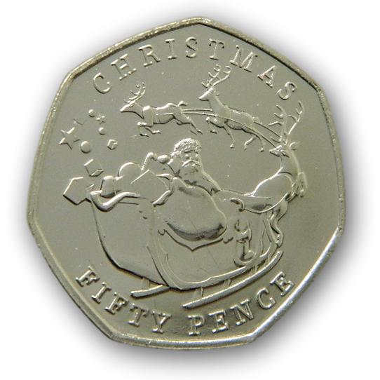 2020 - GIBRALTAR - 50 PENCE - CHRISTMAS