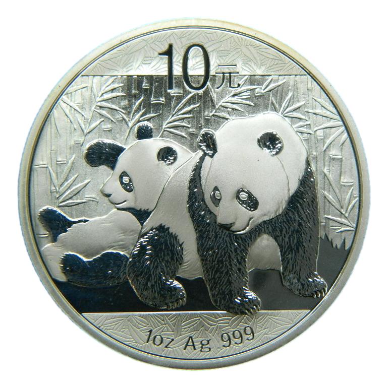 2010 - CHINA - PANDA - 10 YUAN - ONZA PLATA
