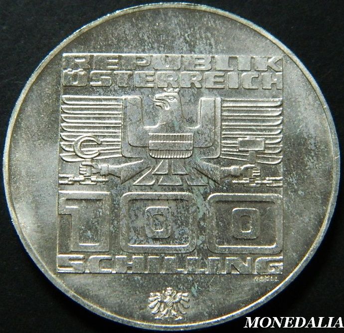 1974 - AUSTRIA - 100 SCHILLING - INNSBRUCK 