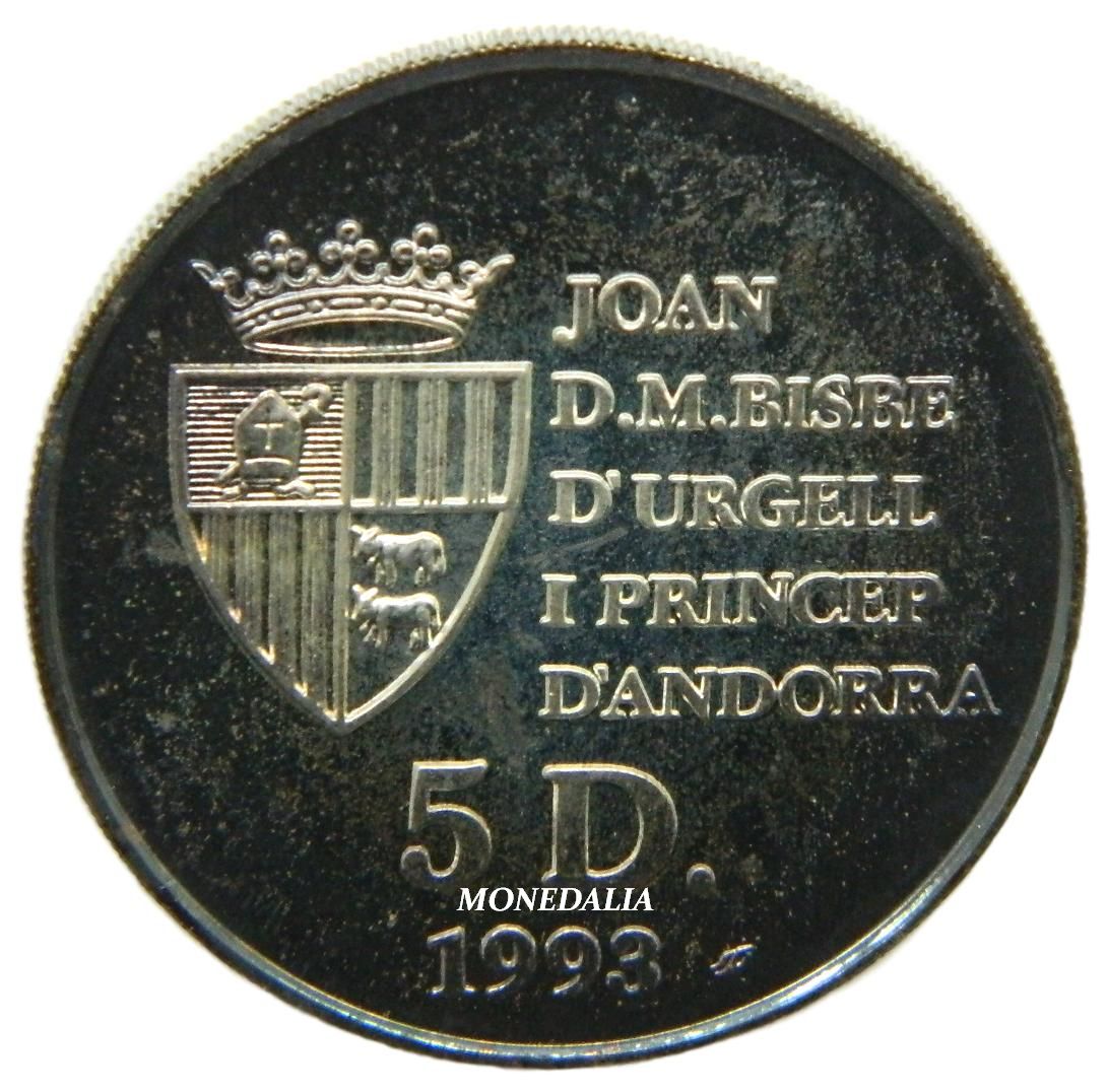 1993 - ANDORRA - 5 DINERS - OLIMPIADAS 1994