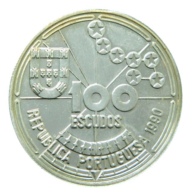 1990 - PORTUGAL - 100 ESCUDOS - NAVEGACION CELESTIAL