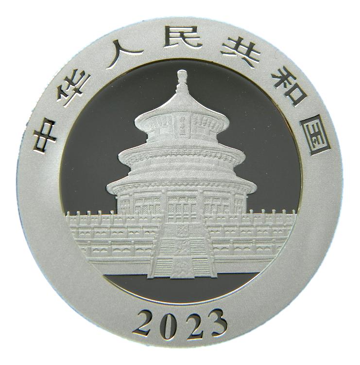 2023 - CHINA - 10 YUAN - ONZA PLATA - PANDA