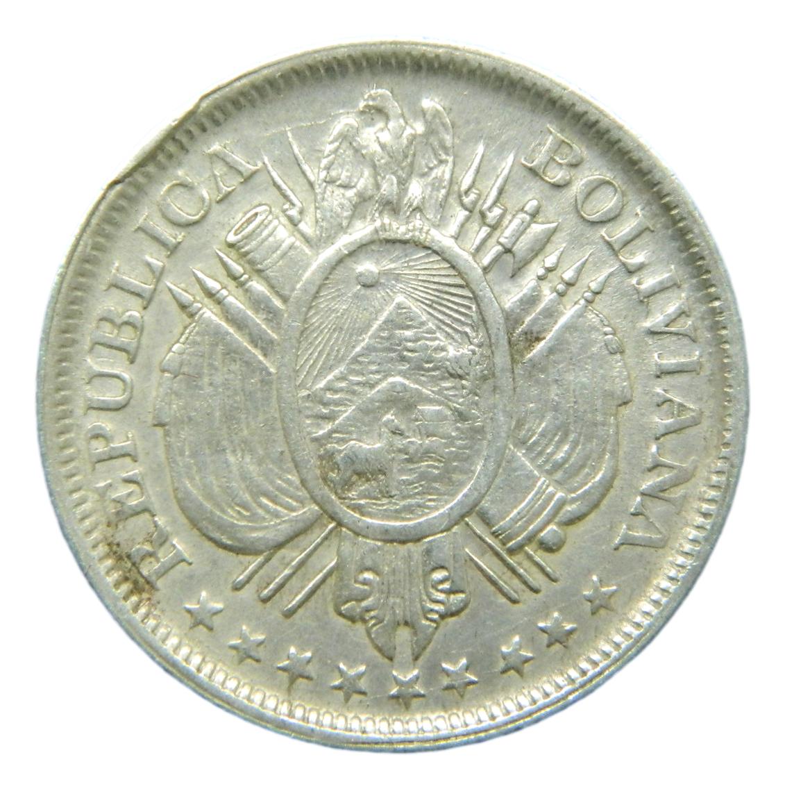 1899 MM - BOLIVIA - 50 CENTAVOS - POTOSI
