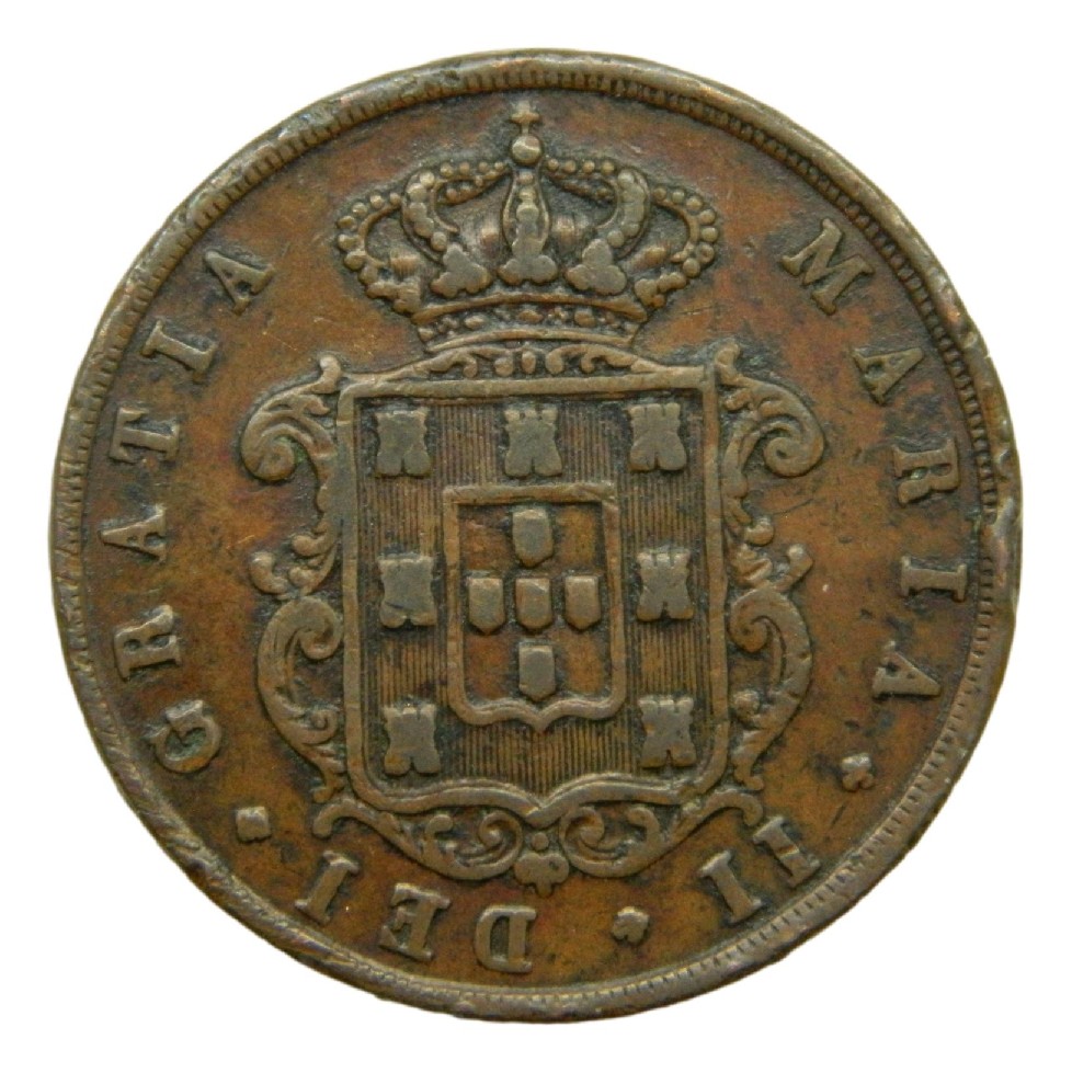 1852 - PORTUGAL - 20 REIS - MARIA II - S6
