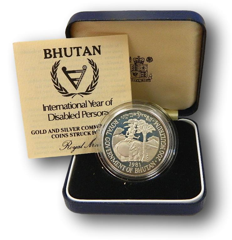 1981 - BHUTAN - 200 NGULTRUM - YEAR OF DISABLED PERSONS