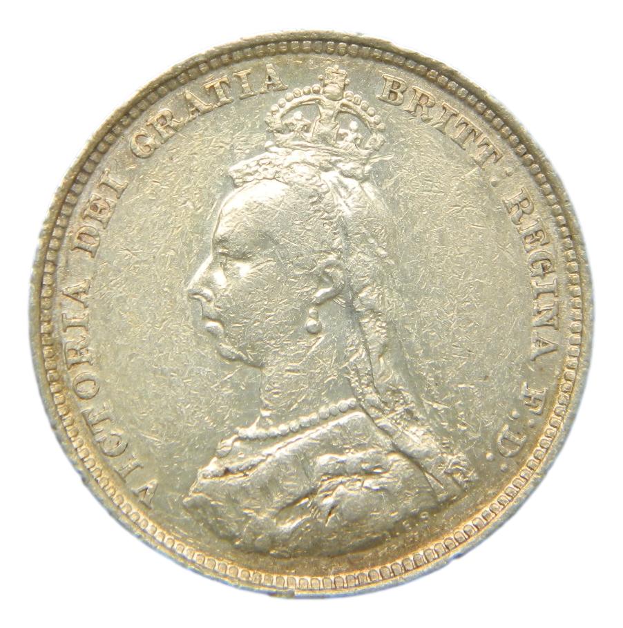 1887 - GRAN BRETAÑA - SHILLING - PLATA - KM 761