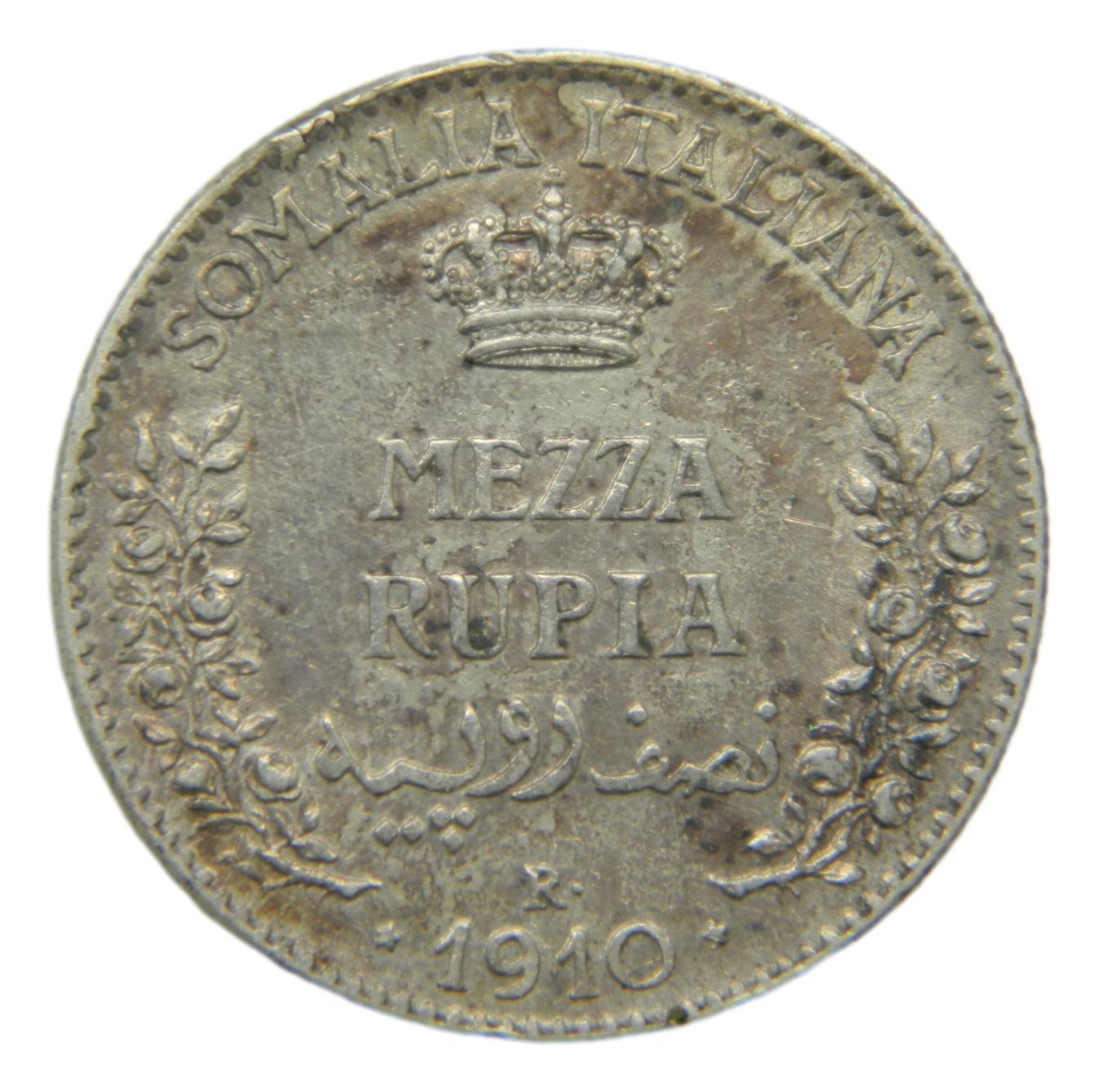 1910 - SOMALIA ITALIANA - 1/2 RUPIA - S6