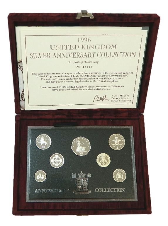 1996 - GRAN BRETAÑA - SET PROOF - 7 MONEDAS