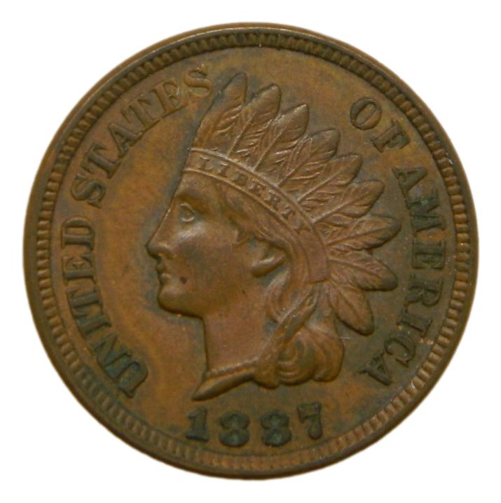 1887 - USA - 1 CENT - INDIAN HEAD