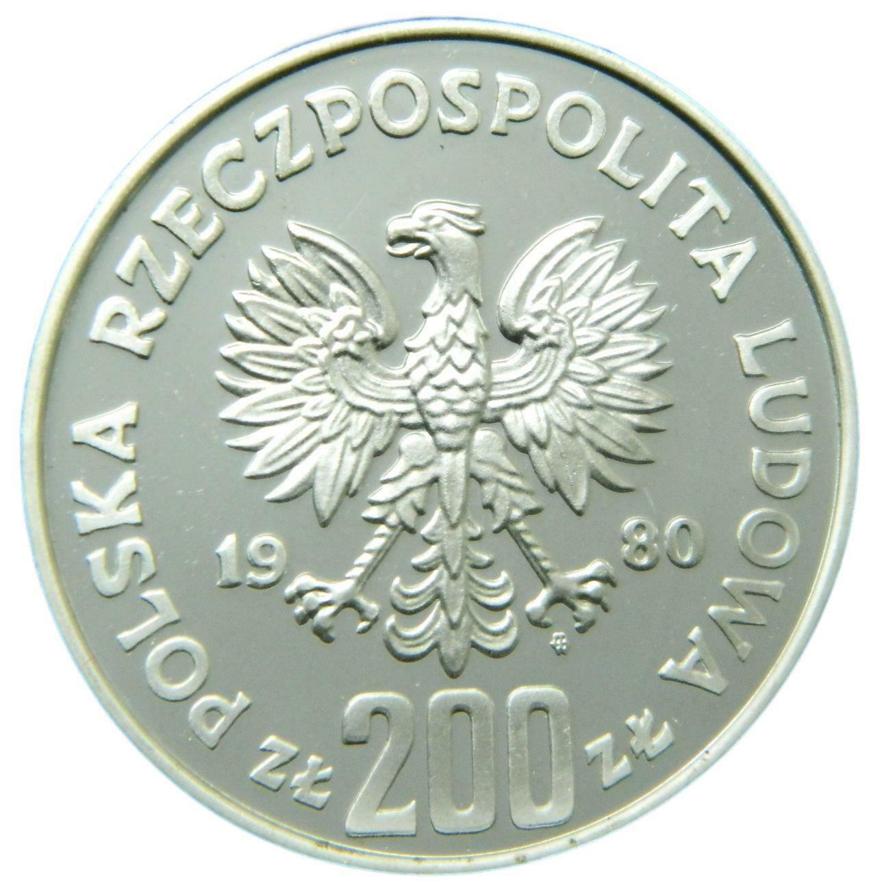 1980 - POLONIA - 200 ZLOTYCH - PLATA - KAZIMIERZ I