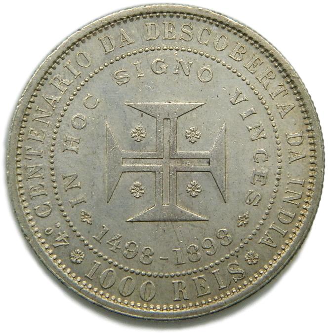 1898 - PORTUGAL - 1000 REIS - PLATA