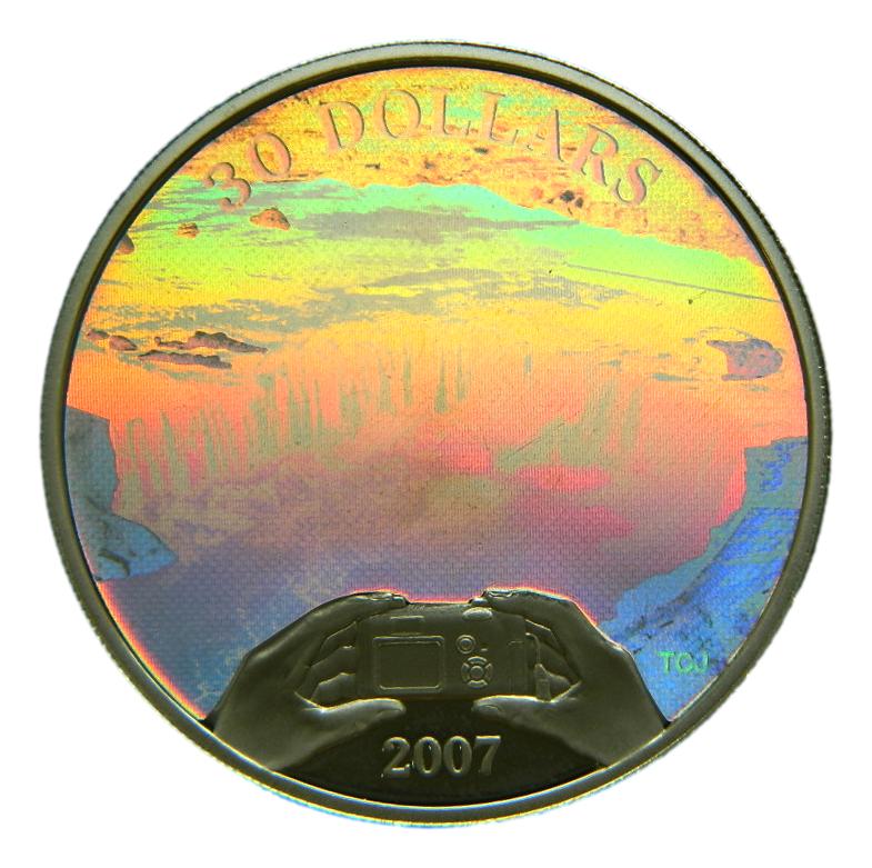 2007 - CANADA - 30 DOLLAR - PLATA PROOF - CATARATAS NIAGARA 