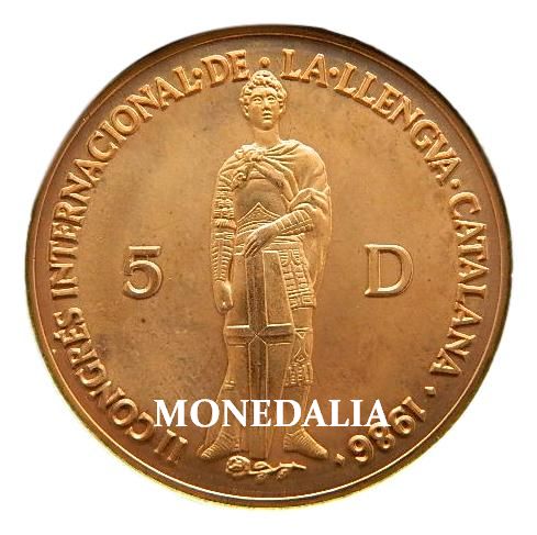 1986 - ANDORRA - 5 DINERS - SANT JORDI DE DONATELLO