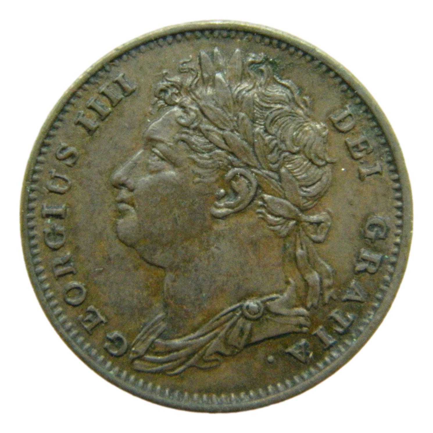 1825 - GRAN BRETAÑA - FARTHING - JORGE IV - S6