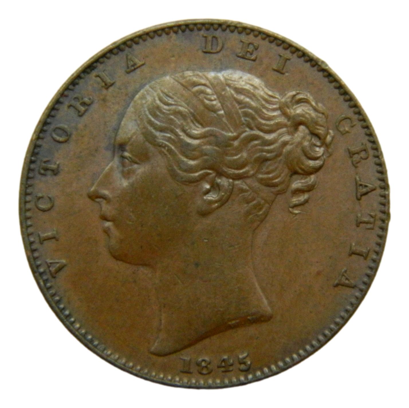 1845 - GRAN BRETAÑA - FARTHING - VICTORIA - S6