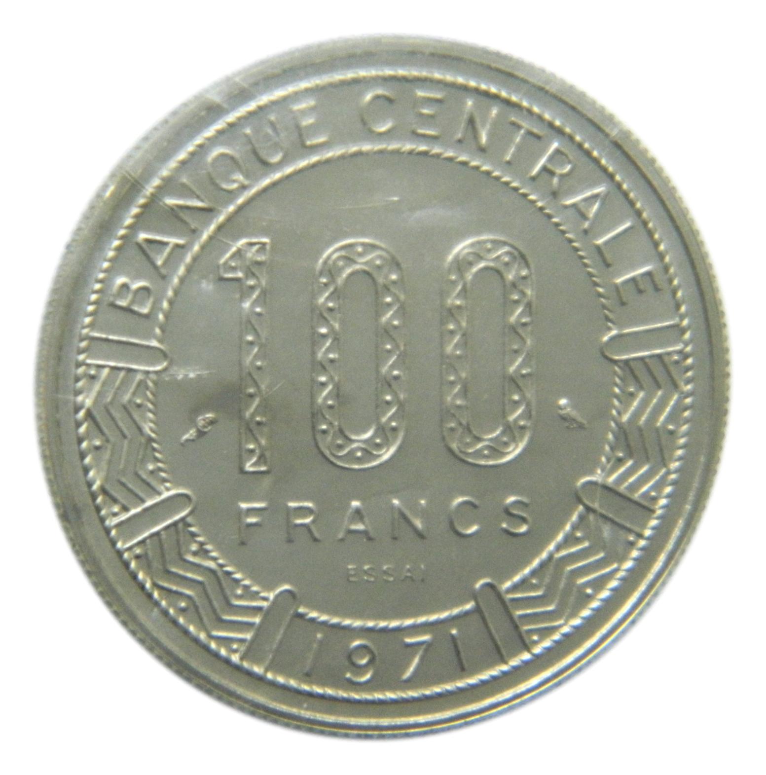 1971 - CONGO - 100 FRANCOS - ESSAI - SC