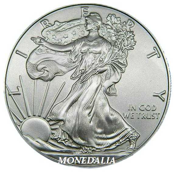 2002 - USA - 1 ONZA PLATA FINA - LIBERTY - DOLLAR