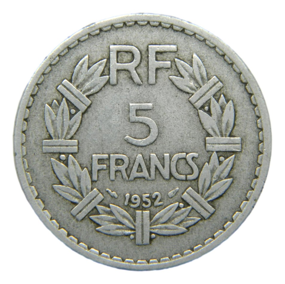 1952 - FRANCIA - 5 FRANCOS - PARIS - BC - S6