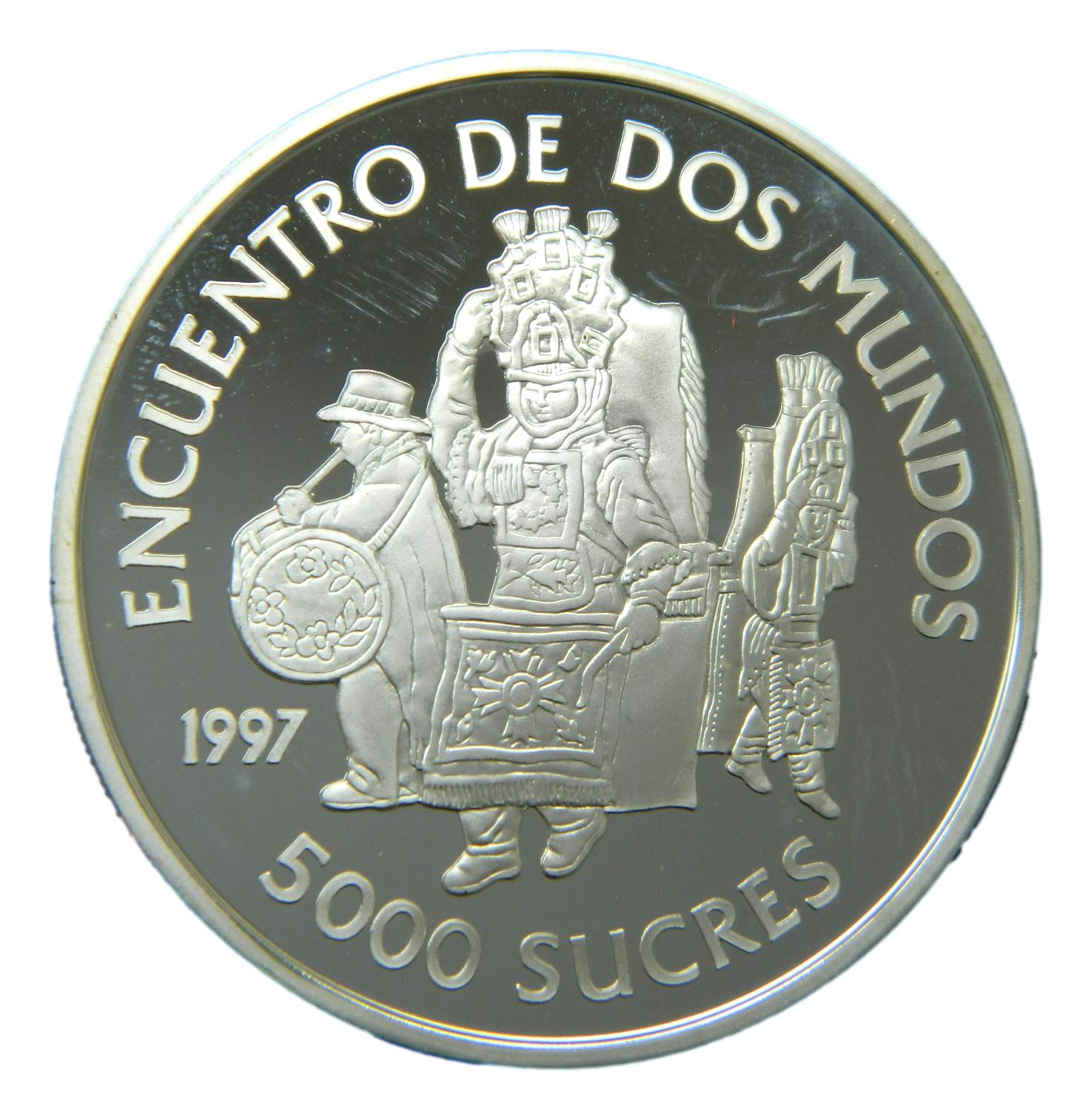 1997 - ECUADOR - 5000 SUCRES - IBEROAMERICANA - DANZAS
