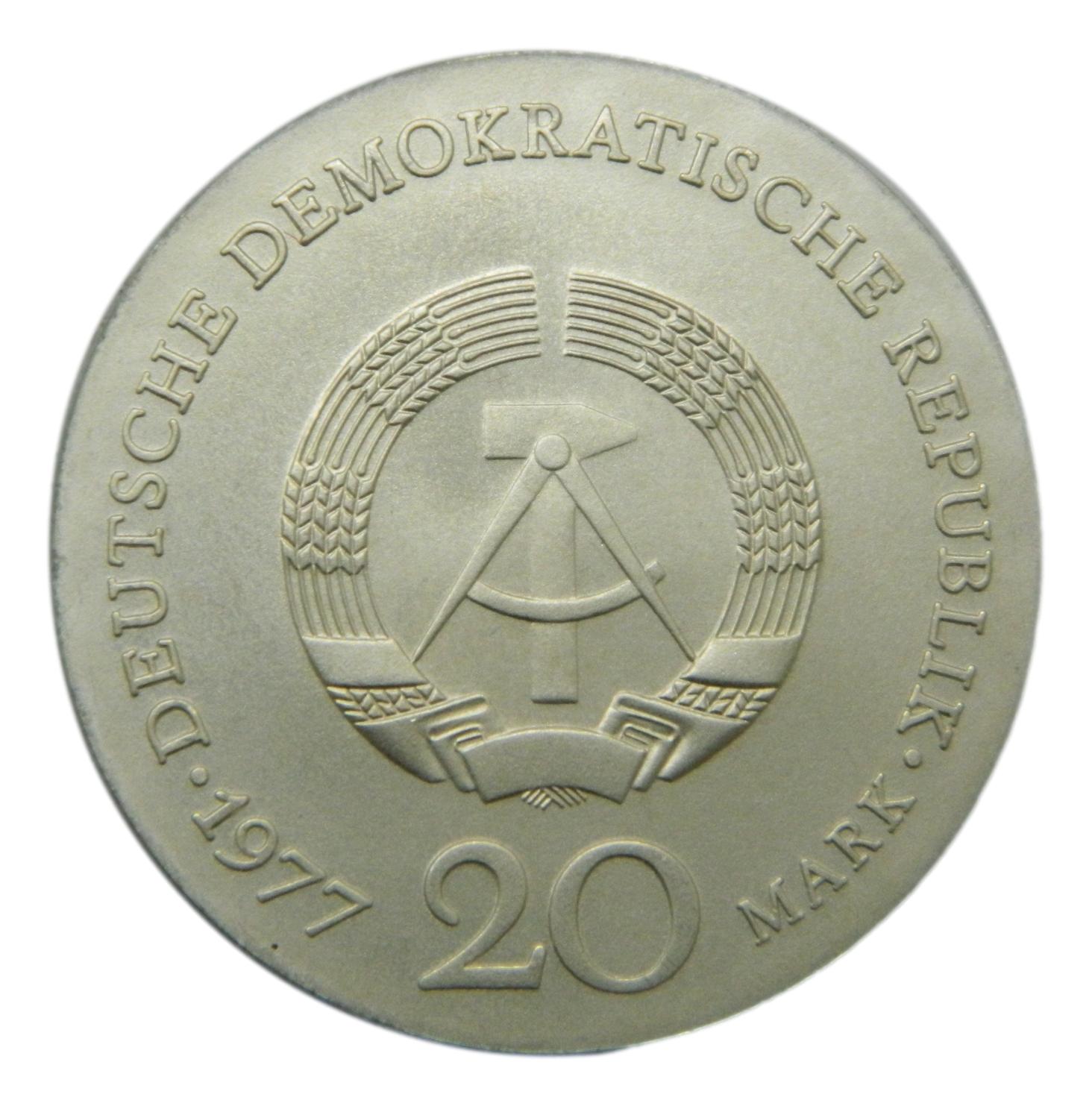 1977 - ALEMANIA - 20 MARCOS - CARL FRIEDRICH GAUSS - S6