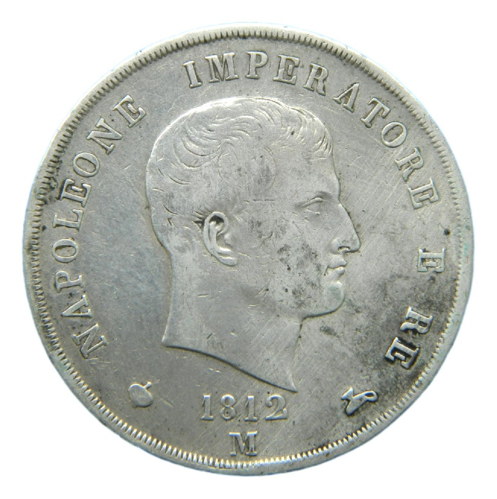 1812 M - ESTADOS ITALIANOS - NAPOLEÓN - 5 LIRE - S6