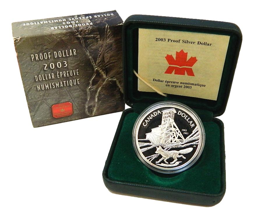 2003 - CANADA - DOLLAR - COBALT - PLATA PROOF