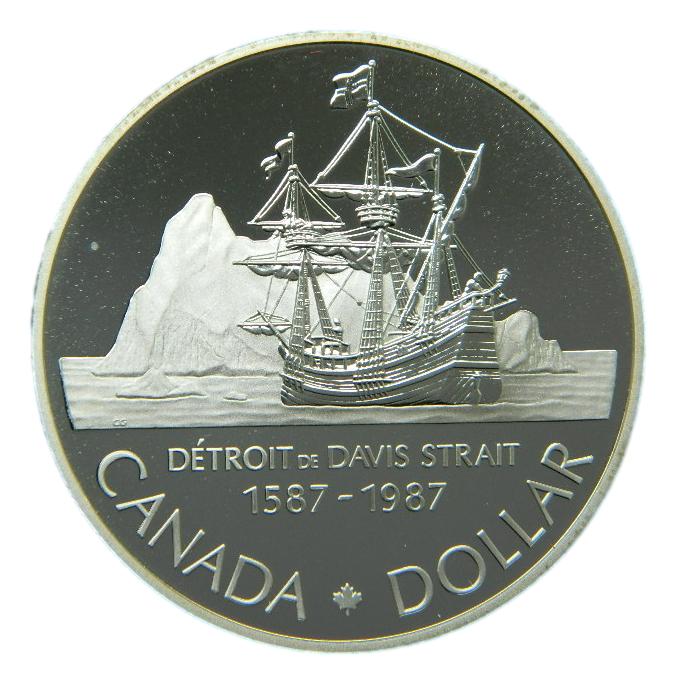 1987 - CANADÁ - DOLAR - DETROIT DE DAVIS STRAIT