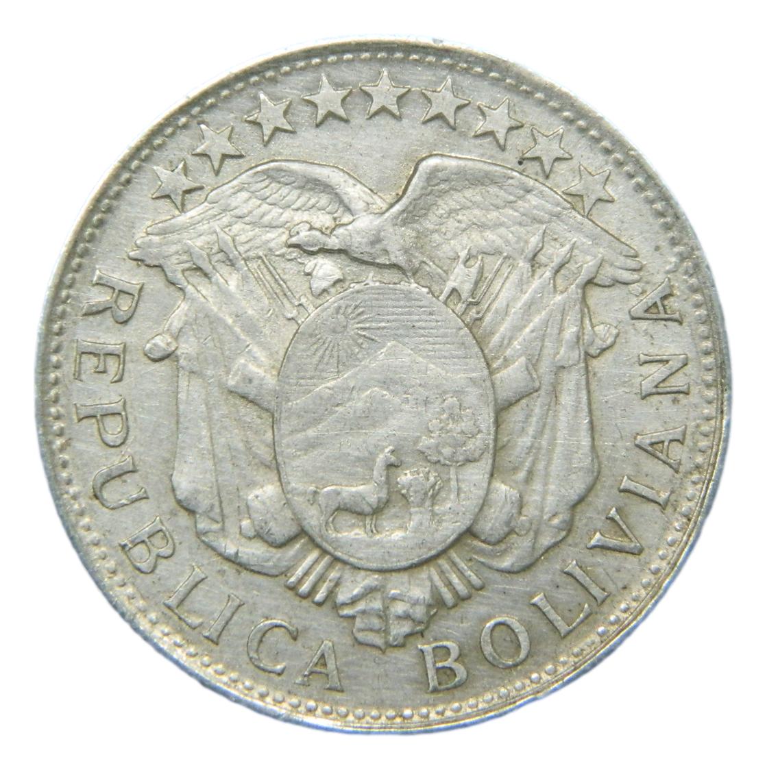 1903 MM - BOLIVIA - 50 CENTAVOS - 1/2 BOLIVIANO - POTOSI