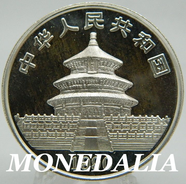 1990 - CHINA - 10 YUAN - ONZA PLATA - PANDA