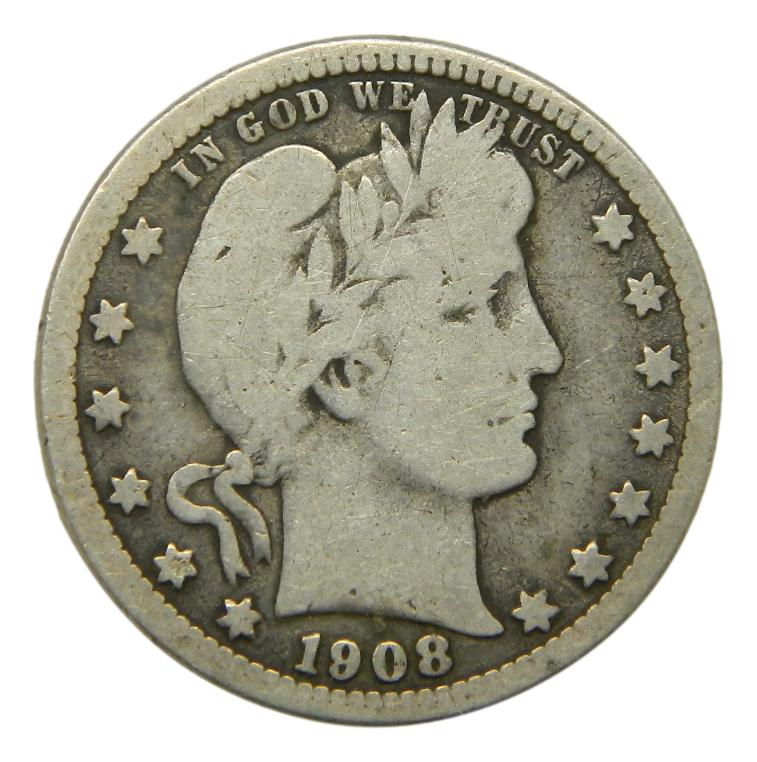 1908 O - USA - 1/4 DÓLAR - QUARTER DOLLAR 