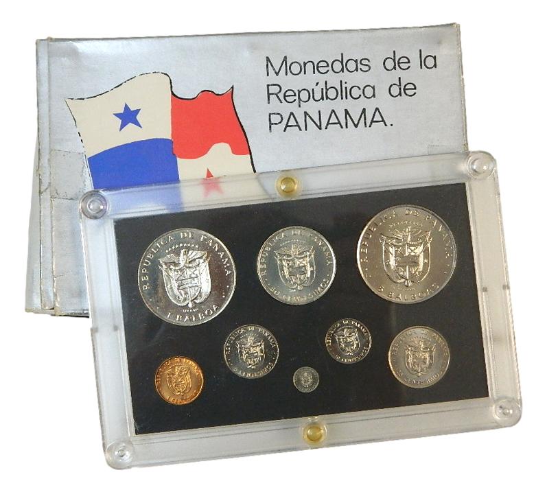 1975 - PANAMA - SET 8 MONEDAS - BALBOA 