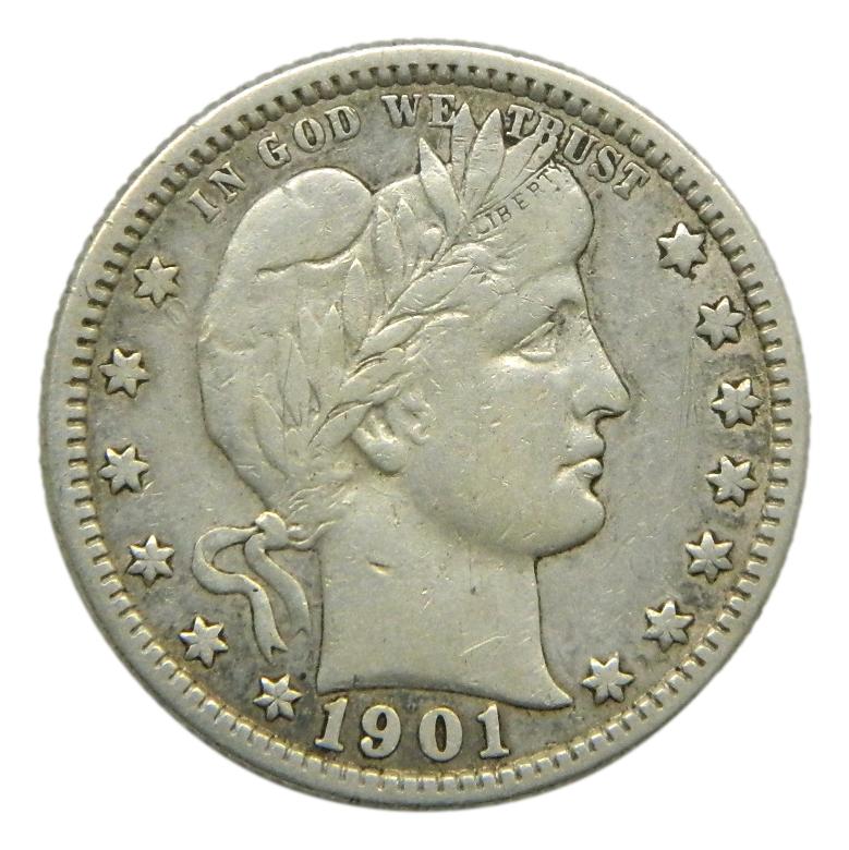 1901 - USA - 1/4 DOLAR - 1/4 DOLLAR - PLATA