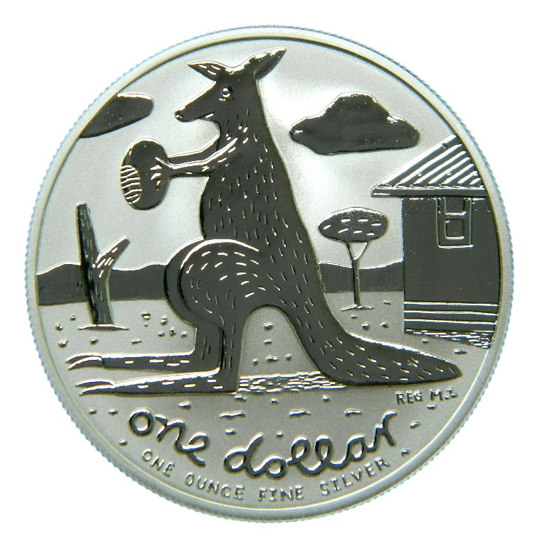 2008 - AUSTRALIA - CANGURO - 1 ONZA PLATA 
