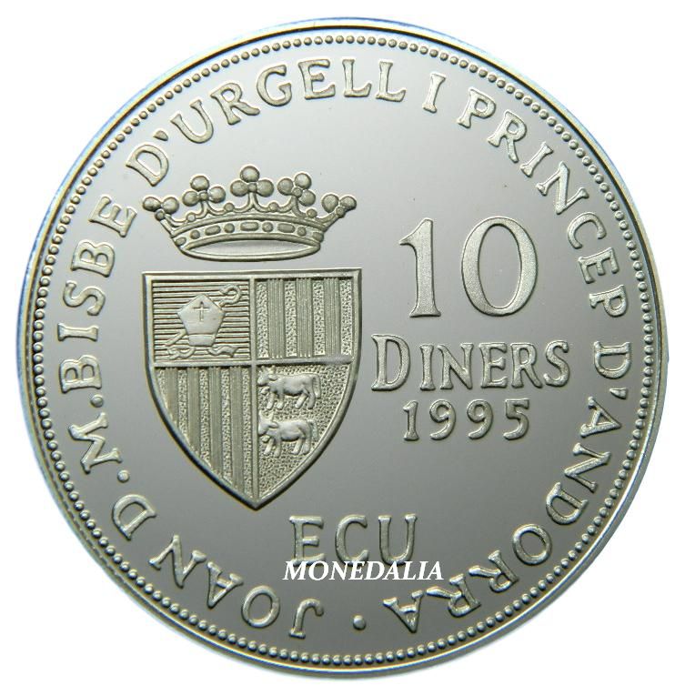 1995 - ANDORRA - 10 DINERS - CONSELL D EUROPA