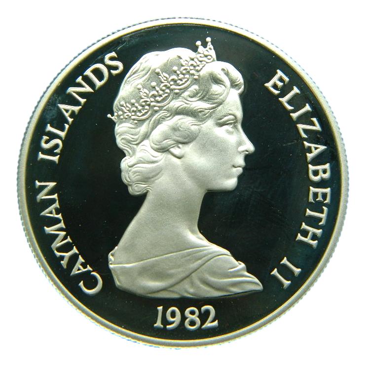 1982 - CAYMAN ISLANDS - 10 DOLARES - PLATA