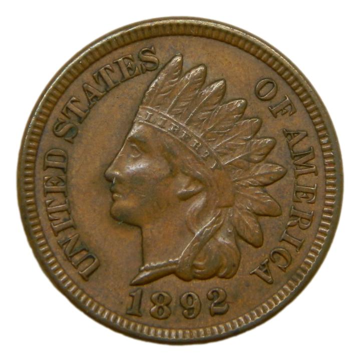 1892 - USA - 1 CENT - INDIAN HEAD