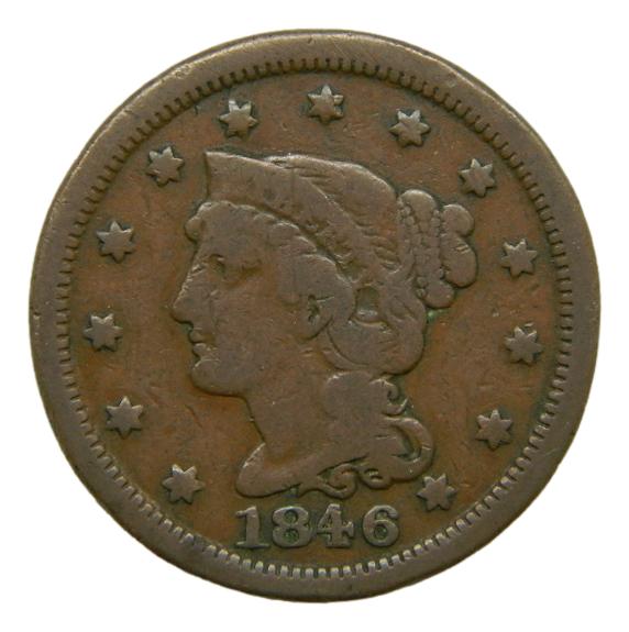 1846 - USA - 1 CENT - LIBERTY