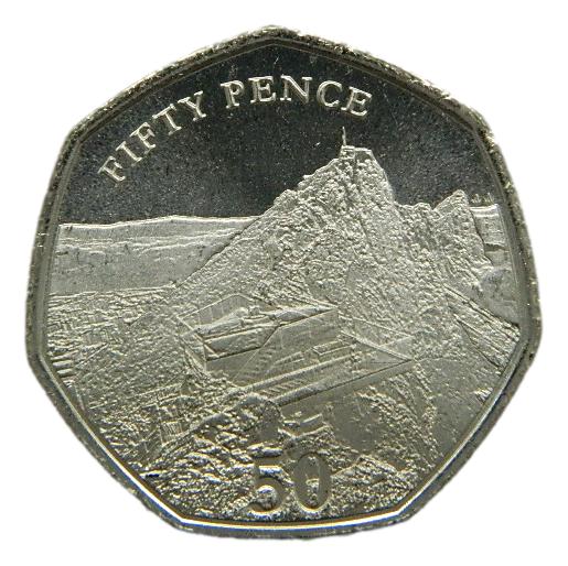 2020 - GIBRALTAR - 50 PENCE - SKYWALK