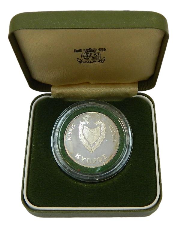 1980 - CHIPRE - 500 MILS - PLATA PROOF