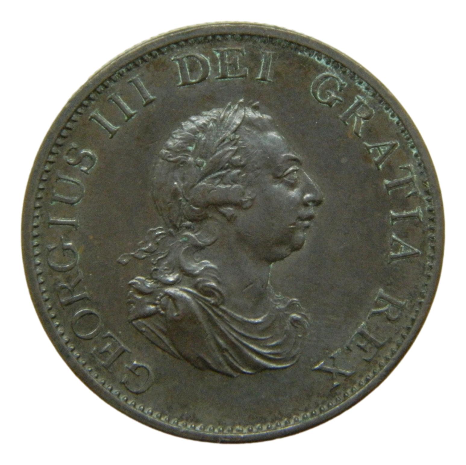 1799 - GRAN BRETAÑA - 1/2 PENNY - JORGE III - S6