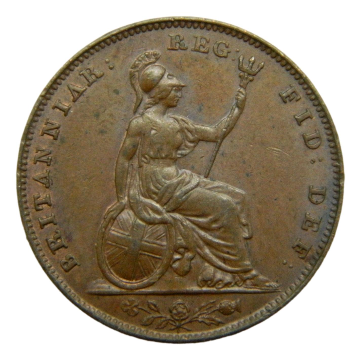 1845 - GRAN BRETAÑA - FARTHING - VICTORIA - S6