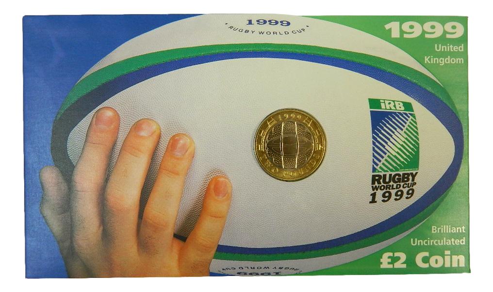 1999 - GRAN BRETAÑA - 2 POUND - RUGBY