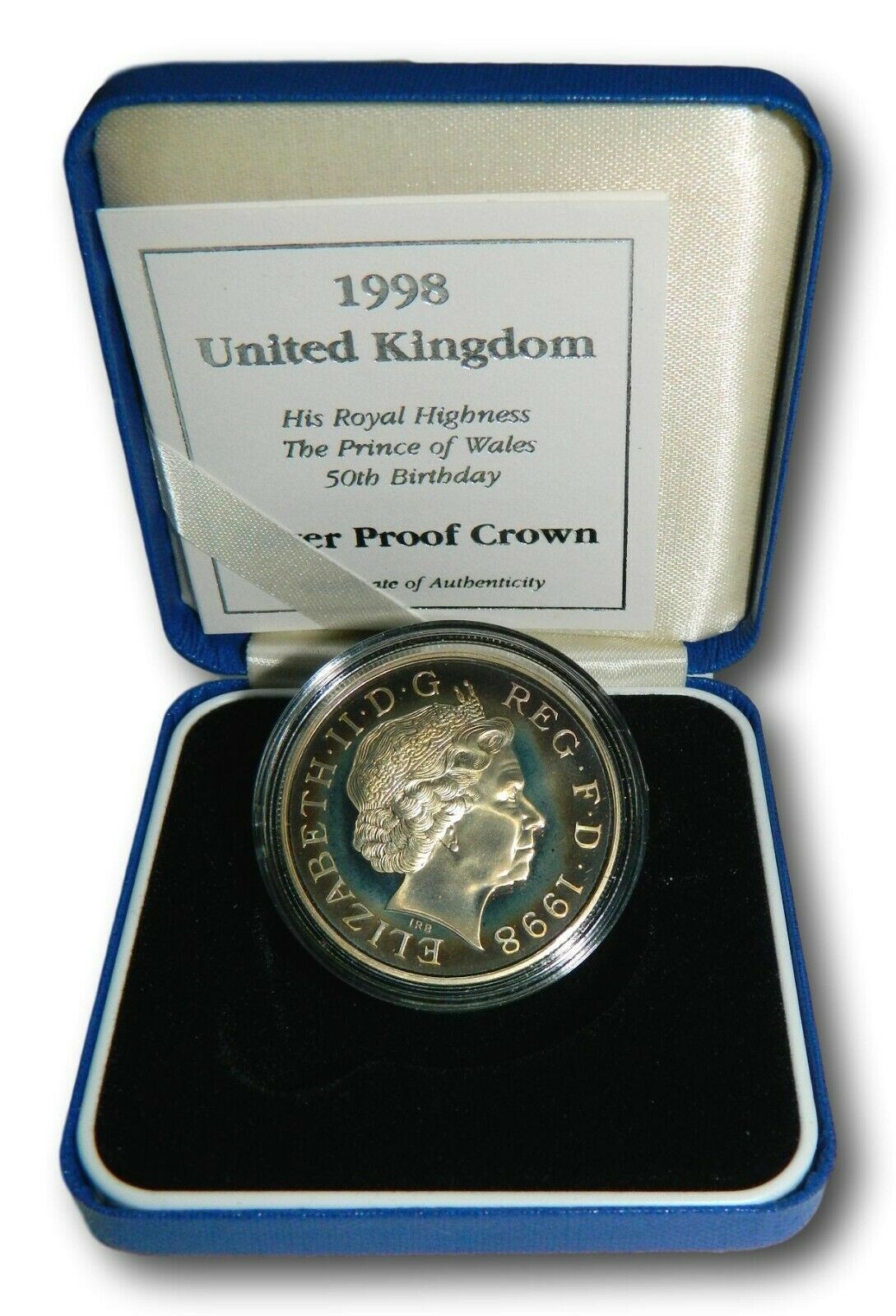 1998 - GRAN BRETAÑA - 5 POUNDS - 50 TH BIRTHDAY PRINCE OF WALES