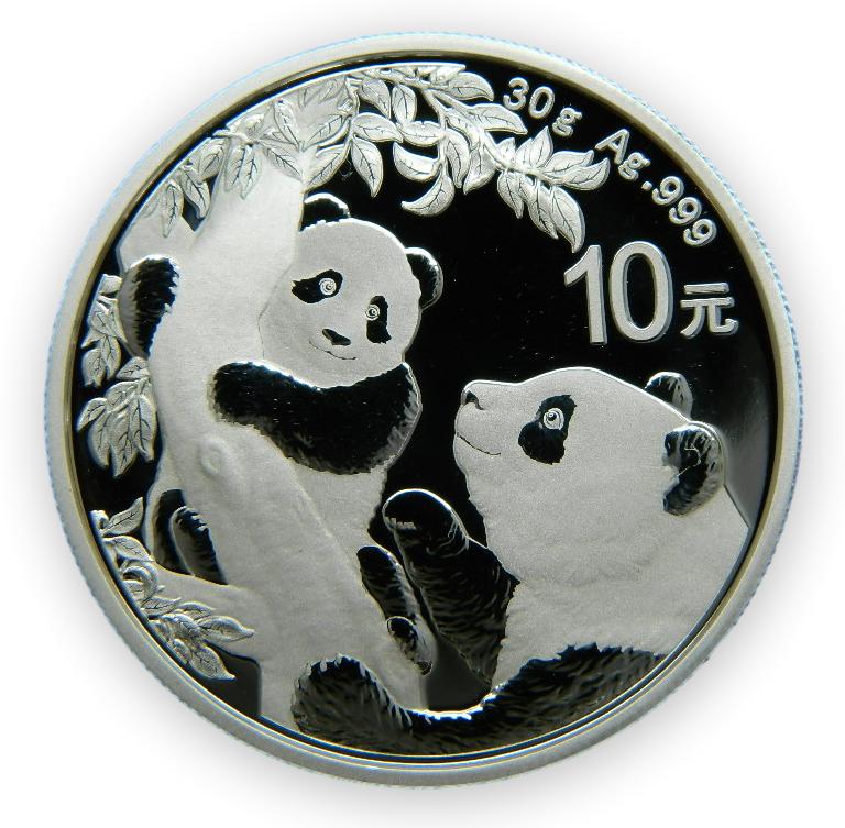 2021 - CHINA - 10 YUAN - ONZA PLATA - PANDA