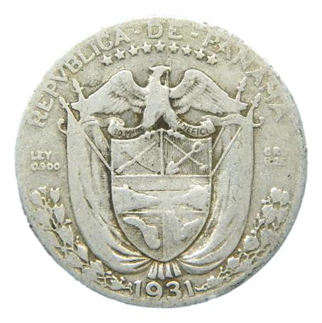 1931 - PANAMÁ - 1/4 BALBOA - PLATA