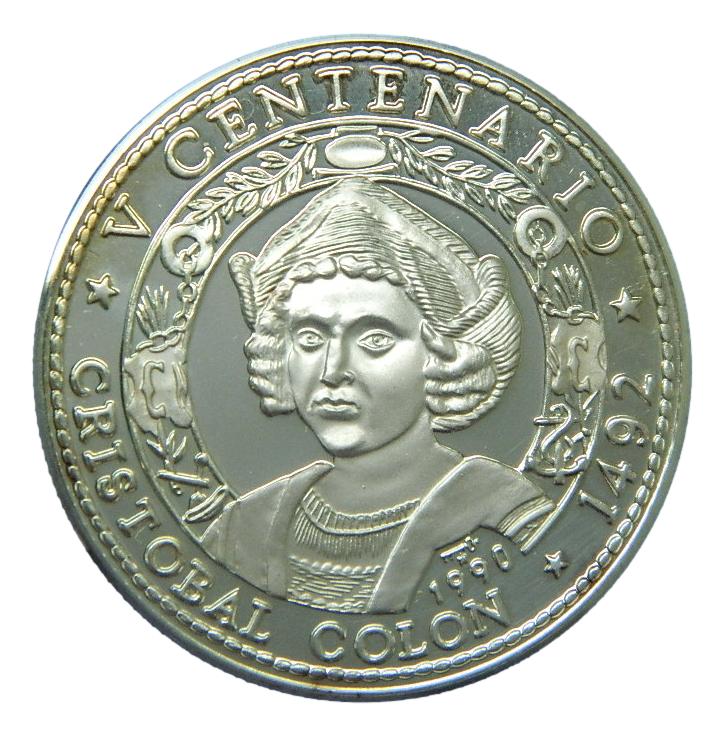 1990 - CUBA - 10 PESOS - 1 OZ - CRISTOBAL COLON