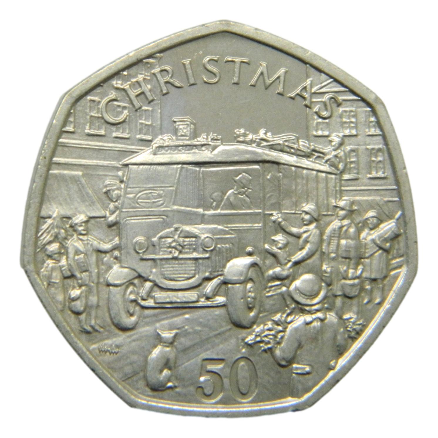 1987 - ISLA DE MAN - 50 PENCE - CHRISTMAS - S6