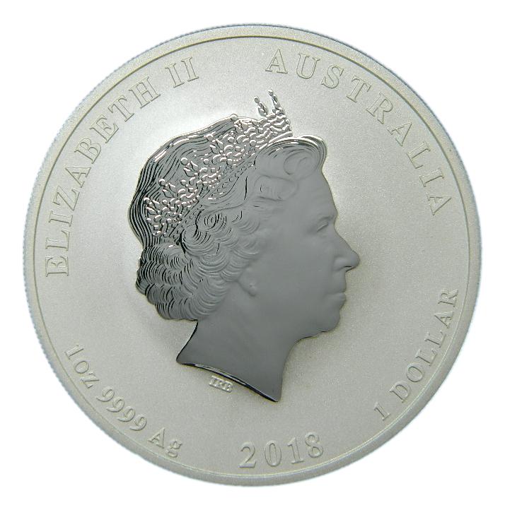 2018 - AUSTRALIA - 1 ONZA PLATA - PERRO