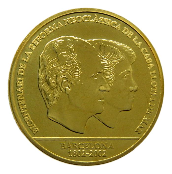 FNMT - 2002 - MEDALLA - REFORMA NEOCLASICA - LLOTJA MAR